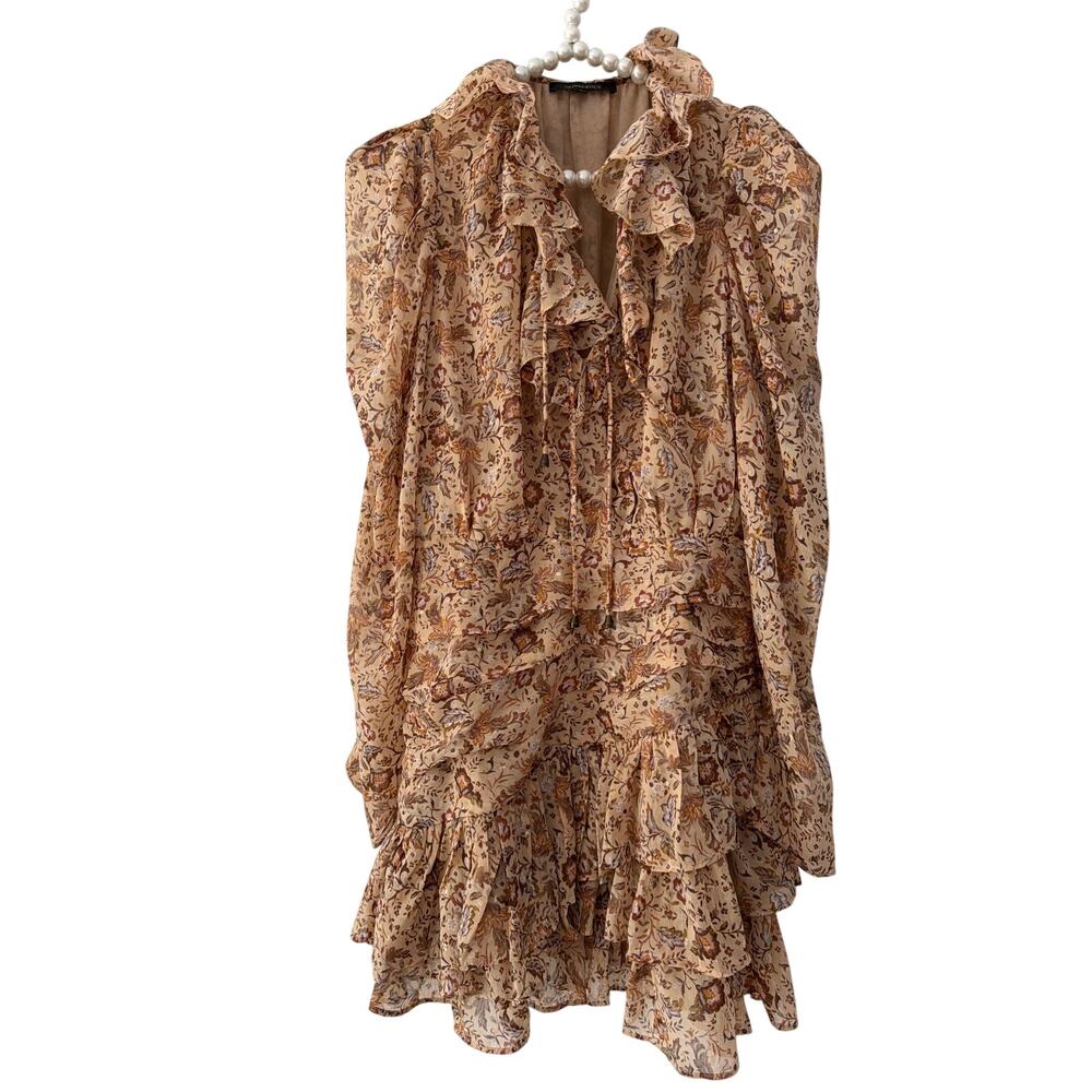 OLIVACEOUS summer floral dress size L